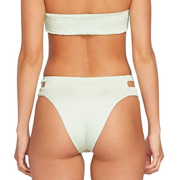 NEW Volcom "Smock That" Mint Green Retro Swim 2 Pc. Bikini Sz. M - Picture 2 of 3